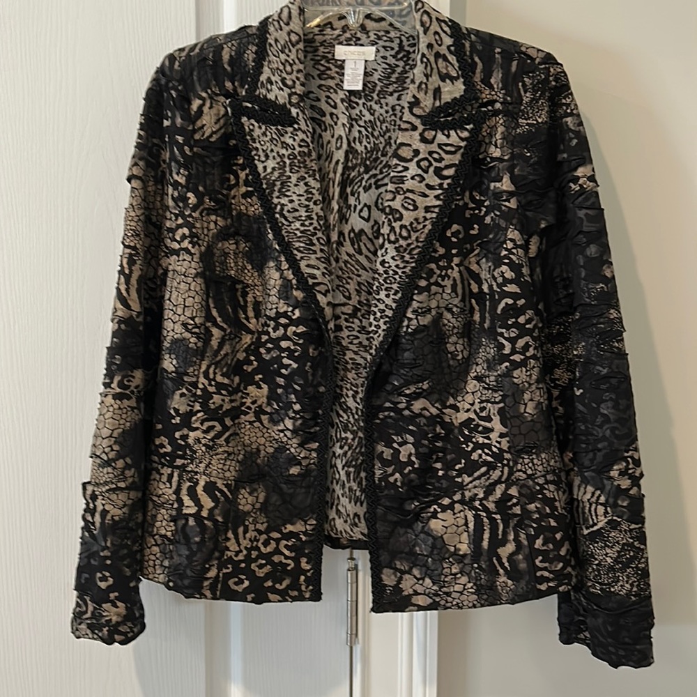 Chico’s Animal Print Blazer